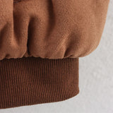 Y2K Cozy Faux Fur V-Neck Collar Cotton Jacket