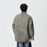 Distressed Corduroy Casual Long Sleeve Shirt