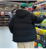 Warm Cotton Striped Sleeve Puffer Jacket
