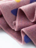 Luxury Floral Jacquard V-Neck Knit Cardigan