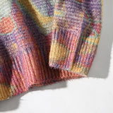 Neon Color Oversized Knitted Sweater