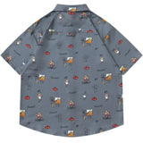 Plush Colorful Van Gogh Graphic Oversize Shirt