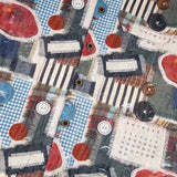 Graphic Patchwork Short Sleeve Shirt