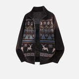 Cozy Nordic Fair Isle Knit Cardigan