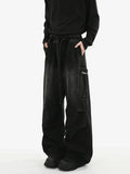 High Street Pleated Cargo Denim Jeans