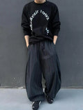 Striped Blade Design Wide Pants