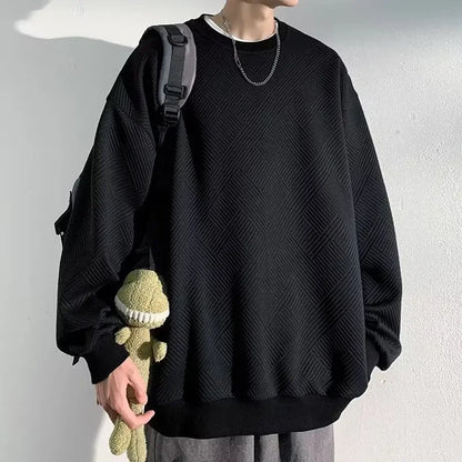 Versatile Classic Hip Hop Solid Color Sweatshirt