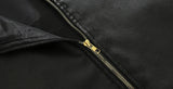 Streetwear American Motorcycle Leather Zipper Jacket
