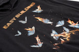 Vintage Burning Butterfly Hoodie