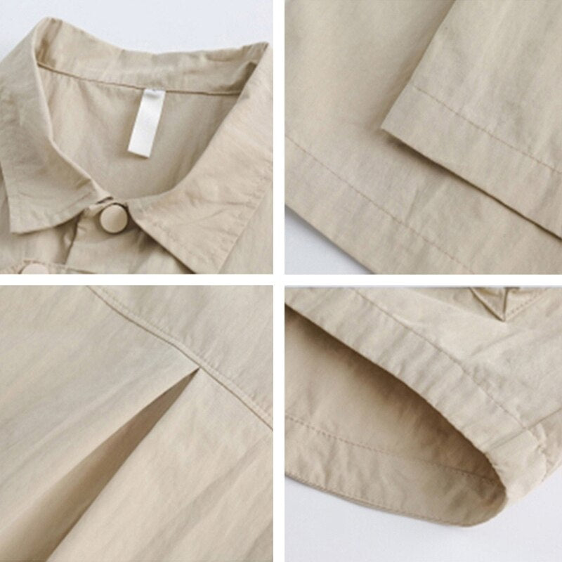 Front Pocket Oversized Cargo Shirt