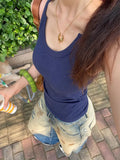 Vintage Sexy Ripped Wide Leg Jeans