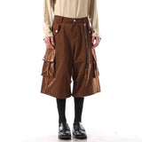 Retro American Cotton Workwear Cargo Jorts