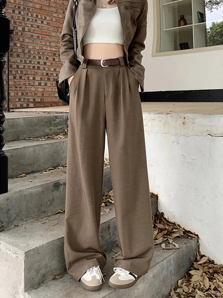 Versatile Loose Drapey High Waist Pants