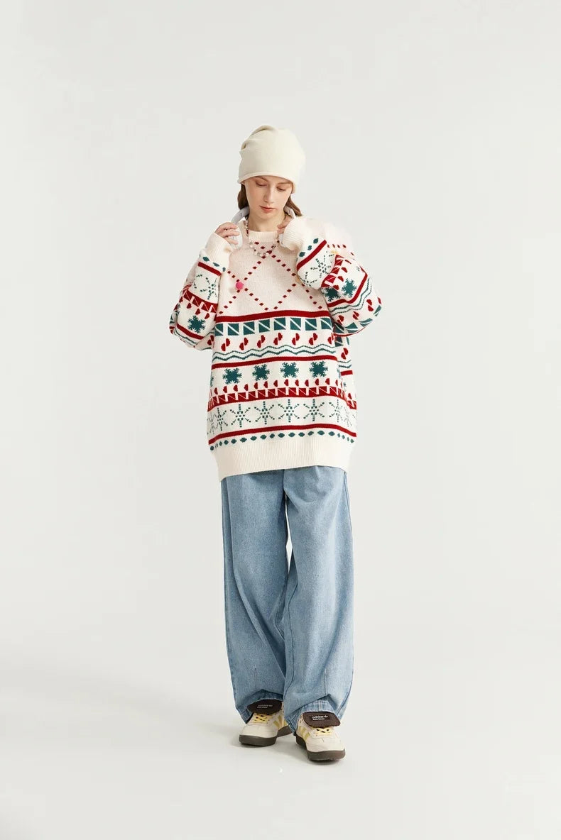 Christmas Knitted Snow Sweater