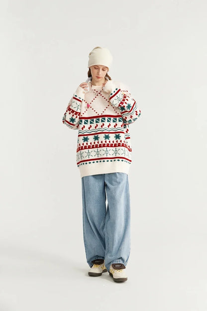 Christmas Knitted Snow Sweater