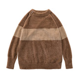 Cozy Striped Knitted Sweater Pullover