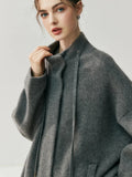 Lightweight Mock Neck Thick Zipper Cardigan