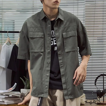Military Cargo Short Sleeve Shirt