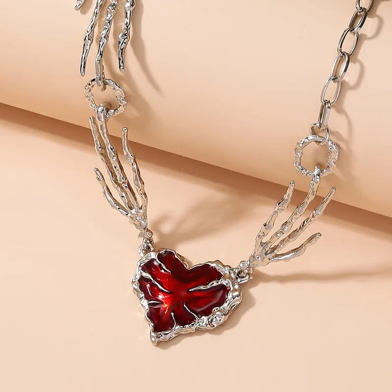 Front view of the Heart Of Phantom Necklaces