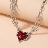 Front view of the Heart Of Phantom Necklaces