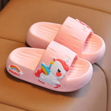 Cute Unicorn Kids Flip Flops Slippers