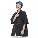 Oversized Rope Pocket Shirt
