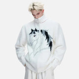 Original Patchwork Fleece Stand Neck Cardigan