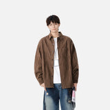 Y2K Vertical Striped Long Sleeve Shirt