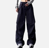 Streetwear Loose Fit Solid Color Casual Jogger