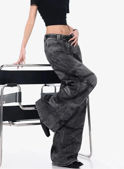 American Style Retro High Vintage Workwear Jeans