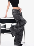 American Style Retro High Vintage Workwear Jeans