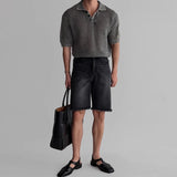 Casual Relax Luxury Hollow Out Style Polo T-Shirt