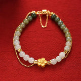 Peach Blossom Hand String Bracelet