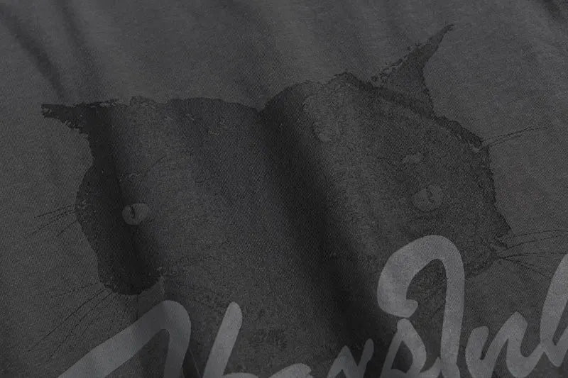 Gothic Cat Loose T-shirt