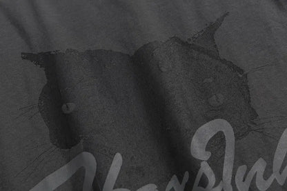 Gothic Cat Loose T-shirt