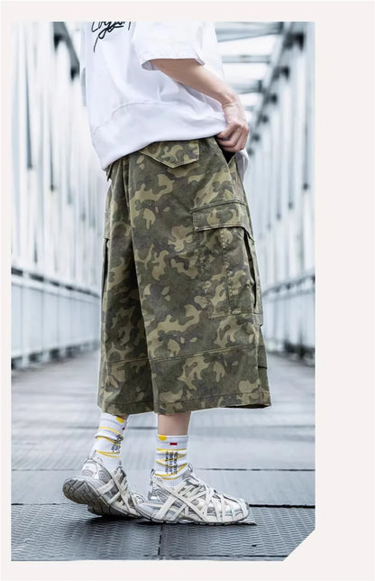 Straight & Sleek Camouflage Tactical Cargo Jorts