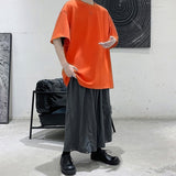Oversized Elbow-length Sleeve Blank T-shirt