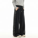 Trendy Pearl Decoration Hip Hop Sweatpants