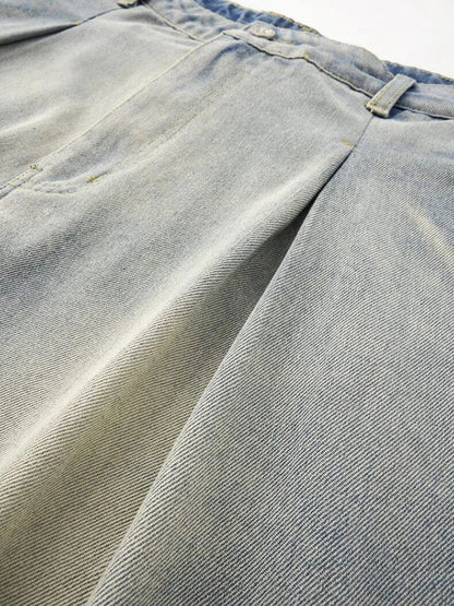 Quality Gradient Oversized Cozy Washed Jeans
