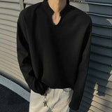 Trendy Long Sleeve Simple T-shirt