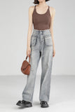 High-Quality Y2K High Waist Denim Jeans