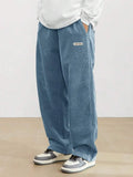 Trendy Corduroy Wide Leg Casual Pants
