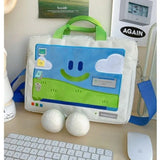 Front view of the Smiling Laptop Bag 