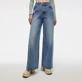 Elevated Comfort Fleece Washed Straight Jeans