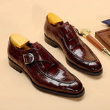 Luxury Crocodile Pattern Leather Business Shoes