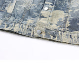 Vintage Distressed Denim Jacket