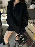 Cable Knit Sweater and Shorts Set