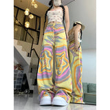 High Street Star Gradient Color Jeans