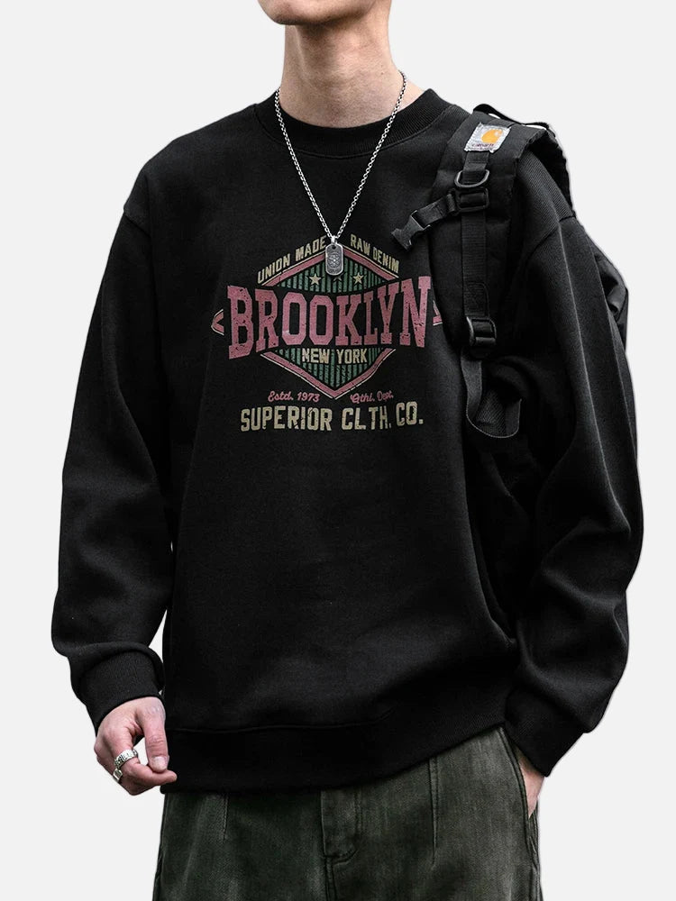 High Quality Oversized Graphic Crewneck Sweatshirt