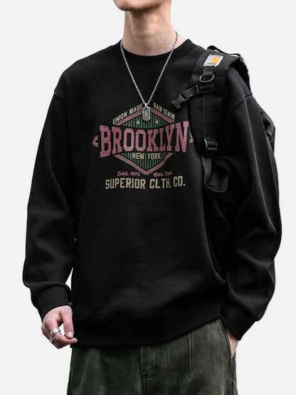 High Quality Oversized Graphic Crewneck Sweatshirt